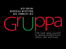 projekty typogarficzne do wystawy Gruppy