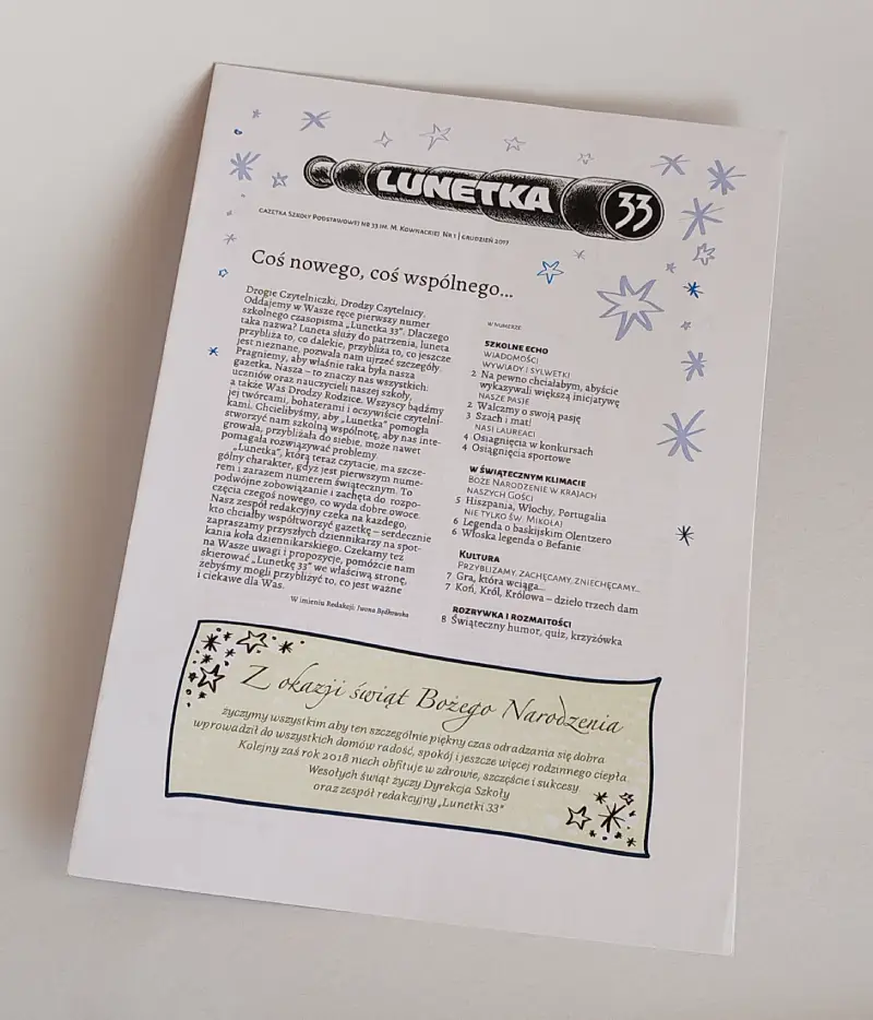 pierwszy numer Lunetki