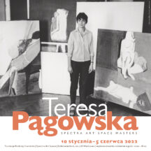 projekty typograficzne do wystawy Teresy Pągowskiej - baner