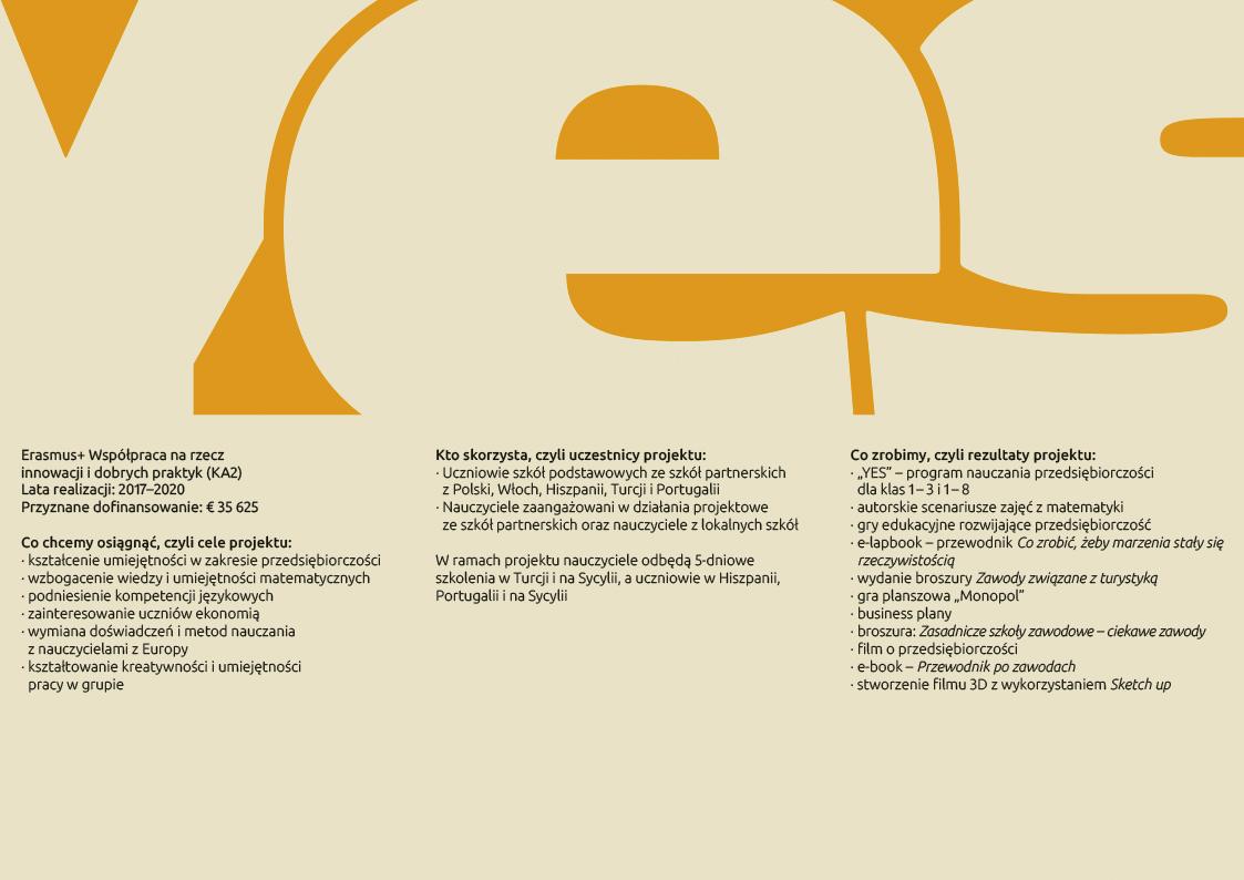 ulotka projektu YES rewers