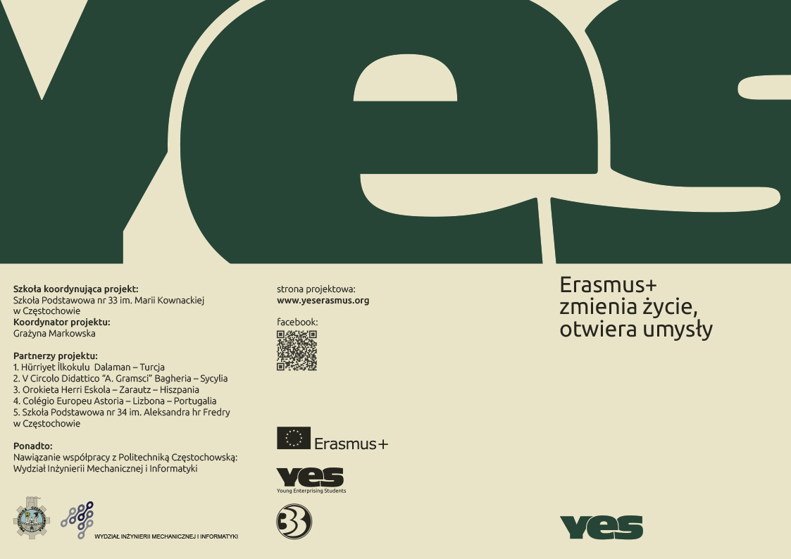 ulotka projektu YES awers